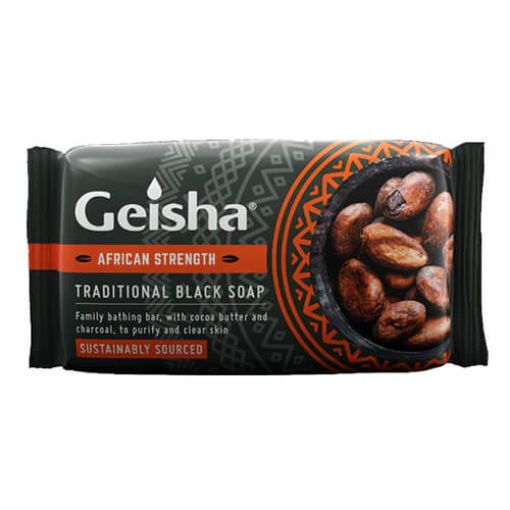 GEISHA AFRICAN STRENGTH BLACK SOAP 180G