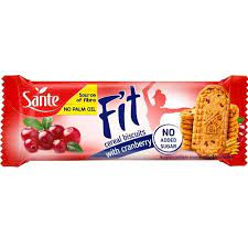 SANTE FIT BISCUITS CRANBERRY 50G