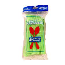 SHINE CRYSTAL SPOONS TP 50PCS
