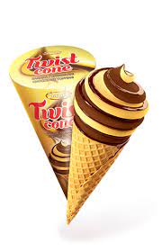 SANDRA TWIST CONE BANANA/CHOCOLATE 260ML