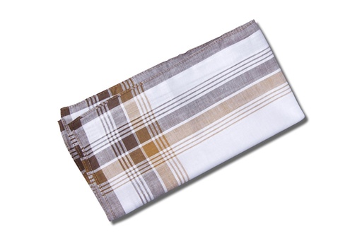 COLOURED & WHITE HANDKERCHIEF