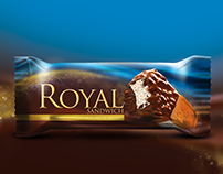 SANDRA ROYAL SANDWICH ICE CREAM 160ML