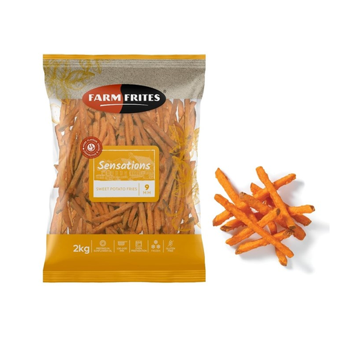 FARM FRITES SWEET POTATOES 9MM 2KG