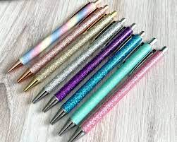 BALLPOINT PENS SET WITH GLITTERS 48AC