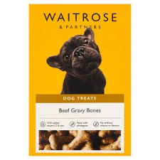 WAITROSE DOG TREATS BEEF GRAVY BONES 500G