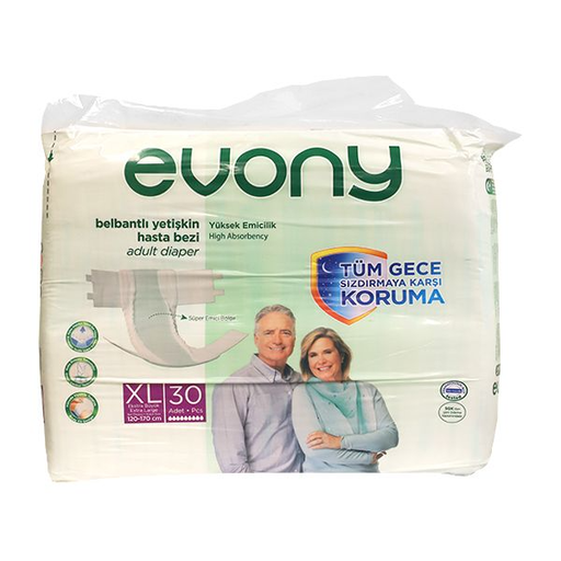 EVONY ADULT DIAPER LARGE 30PCS