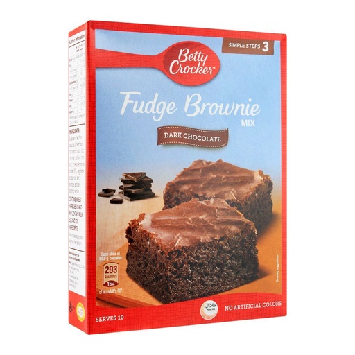 BETTY CROCKER FUDGE BROWNIE CHOCOLATE CHUNK 500G