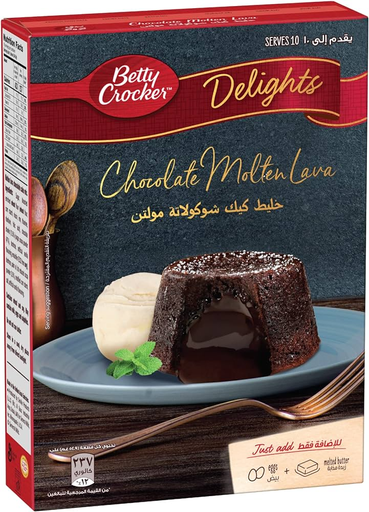BETTY CROCKER DELIGHTS CHOCOLATE MOLTEN LAVA 400G
