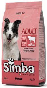 SIMBA ADULT DOG FOOD KIBBLES WITH BEEF 10KG