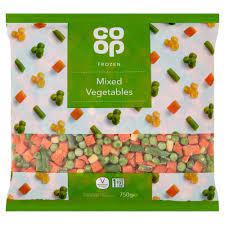 CO-OP MIXED VEGETABLE 750G