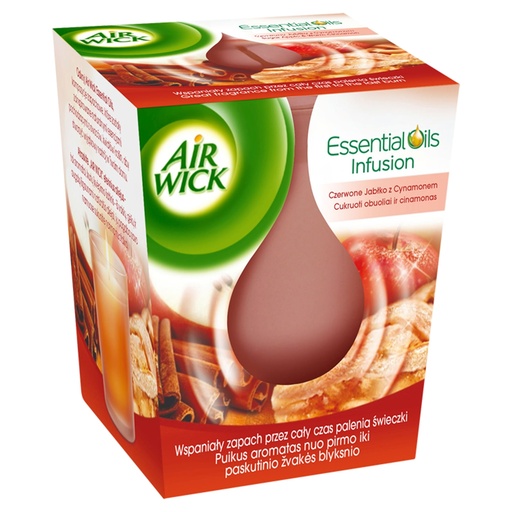 AIRWICK CANDLE SUGAR APPLE & WARM CINNAMON 105G