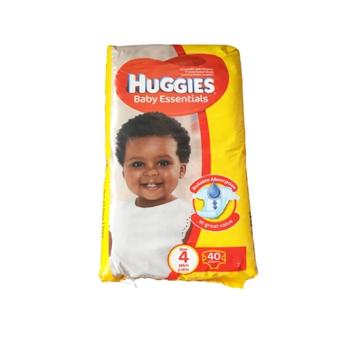 HUGGIES DIAPERS BABY ESSENTIALS SIZE 4 40PCS