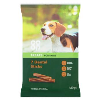 CO-OP TREATS FOR DOGS 7 DENTAL STICKS 180G