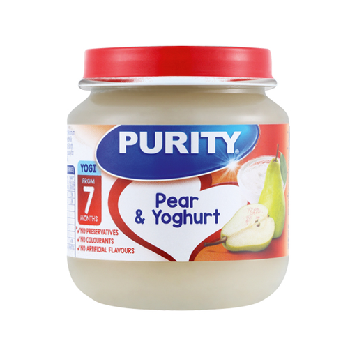 PURITY PEAR & YOGHURT CUSTARD 125ML