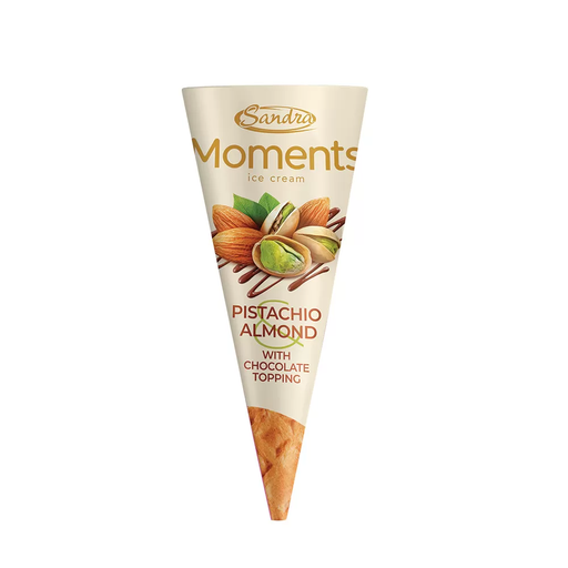 SANDRA MOMENTS CONE PISTACHIO & ALMOND 200ML