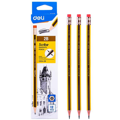 DELI 2B GRAPHITE PENCIL EC004-2B