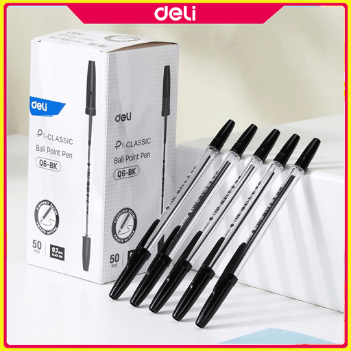 DELI CLASSIC BALL POINT PEN Q6-BK