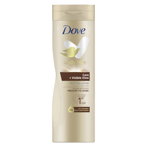 DOVE BODY LOVE CARE + VISIBLE GLOW LOTION 400ML