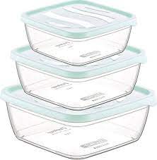 RECTANGULAR MICROWAVE CRISPER 3 SET PIECE AG-3615