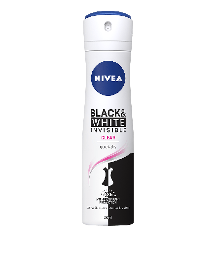 NIVEA DEO SPRAY BLACK&WHITE FOR WOMEN 200ML