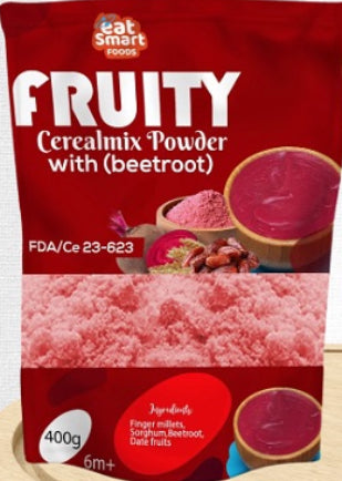 EAT SMART FRUITY CEREALMIX POWDER (BEETROOT) 400G