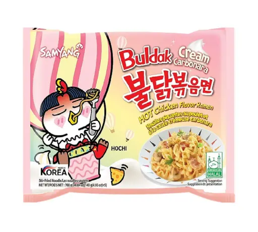 SAMYANG CHICKEN RAMEN CARBONARA CREAM BAG 140G 