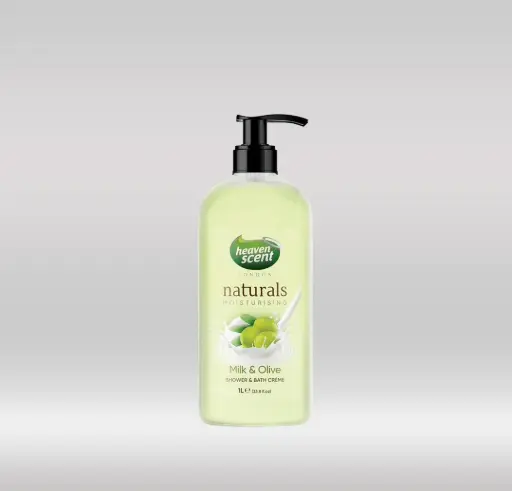 HEAVEN SCENT MILK & OLIVE BATH 1L