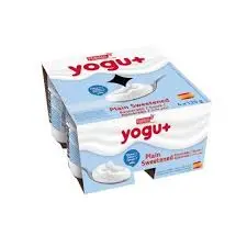 YOGU+ YOGHURT PLAIN SWEETENED 125G 