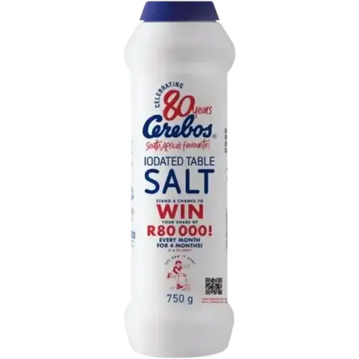 CEREBOS IODATED TABLE SALT 750G