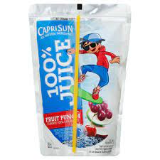 CAPRISUN FRUIT PUNCH FLAVORED 100% JUICE