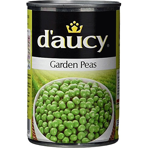DAUCY PETITS POIS IN WATER  400G