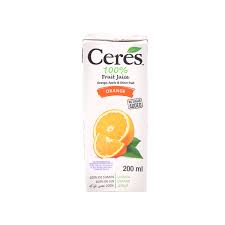 CERES ORANGE JUICE 200ML