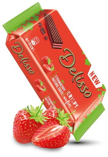 DELISSO STRAWBERRY CREAM COCOA WAFER 28G