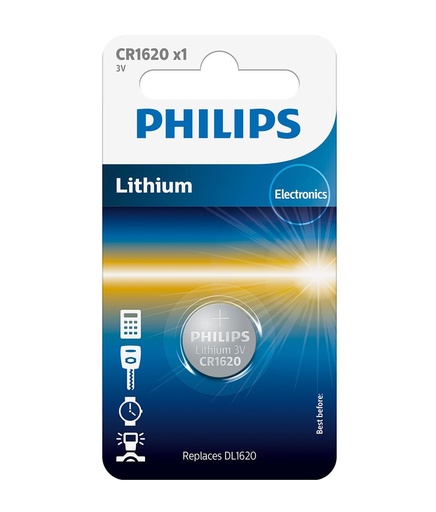 PHILIPS LITHIUM BATTERY CR1620 IBL
