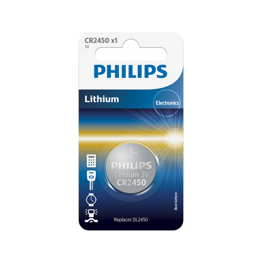 PHILIPS LITHIUM BATTERY CR2450 3VB1