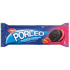PORLEO COCOA BISCUIT WITH STRAWBERRY CREAM 72G