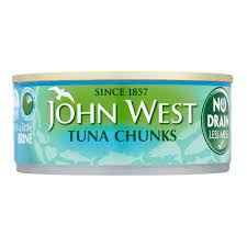 JOHN WEST TUNA CHUNKS BRINE 110G
