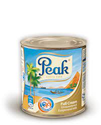 PEAK FULL CREAM EVAPORATED MILK 160G