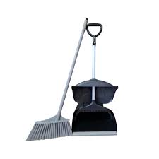 DUSTPAN / LONG BROOM (BLACK)JIANPAI 0403