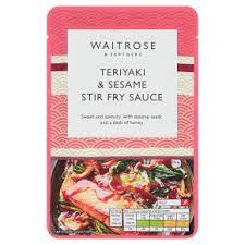 WAITROSE TERIKAYI & SESAME STIR FRY SAUCE 120G