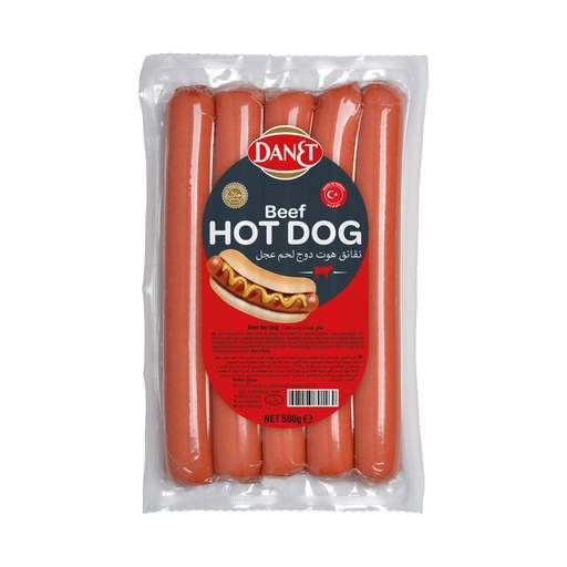 DANET SAUSAGE BEEF LONG 500G