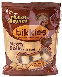 MUNCH & CRUNCH BIKKIES MEATY ROLLS 350G