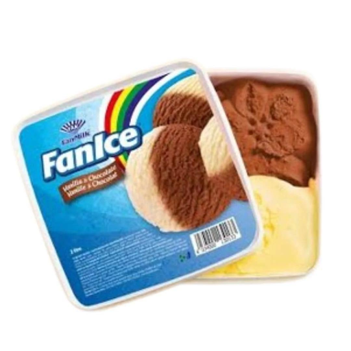 FANICE DOUBLE TREAT VANILLA & CHOCOLATE BOX 1LT