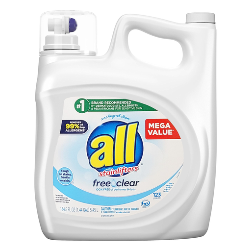 ALL STAINLIFTER DETERGENT PLUS  FREE CLEAR 7LT
