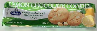 MERBA LEMON CHOCOLATE COOKIES 150G