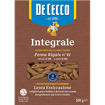 DE CECCO PENNE RIGATE INTEGRALE 500G