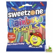 SWEET ZONE RAINBOW PENCILS 90G